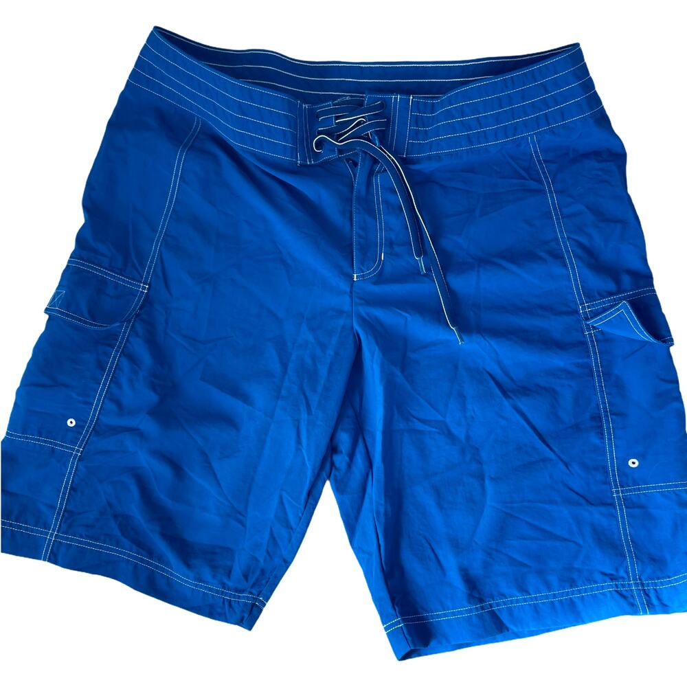 Lands' End Shorts Blue 10 boy skater cargo
